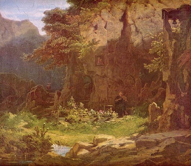 Hermit playing the violin, Carl Spitzweg